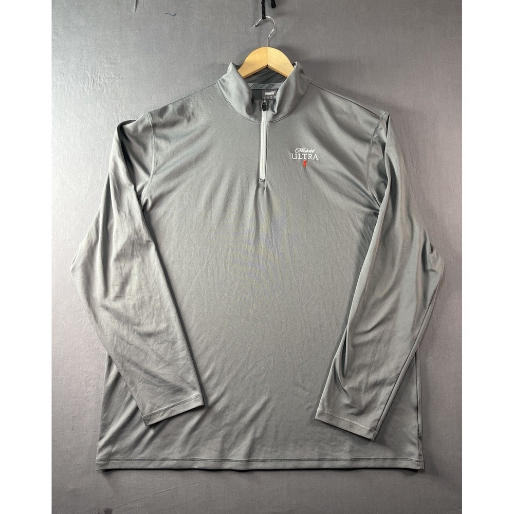 Puma 2XL XXL Michelob Ultra Golf 1/4 Zip Pullover Gray